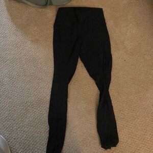 Black lulu align leggings size 4